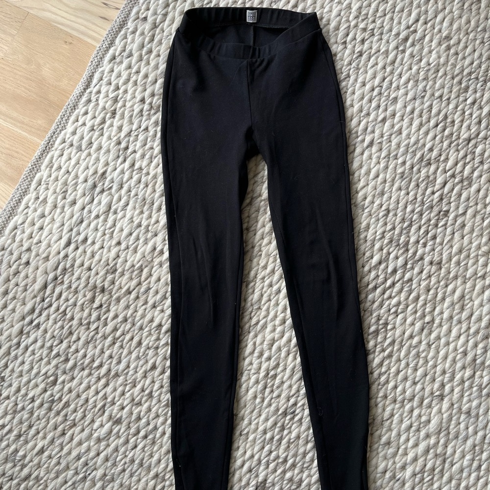 Toteme zip legging in black